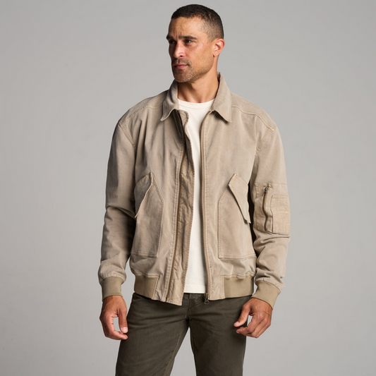 Rowan Men's Dillon Mid-Century Twill Bomber Jacket