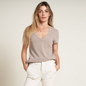 Rowan Women's Tyler Deep V Neck Slub Tee - Core