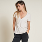 Rowan Women's Tyler Deep V Neck Slub Tee - Core