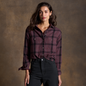 Rowan Women's Dallas Oversized Plaid Shirt