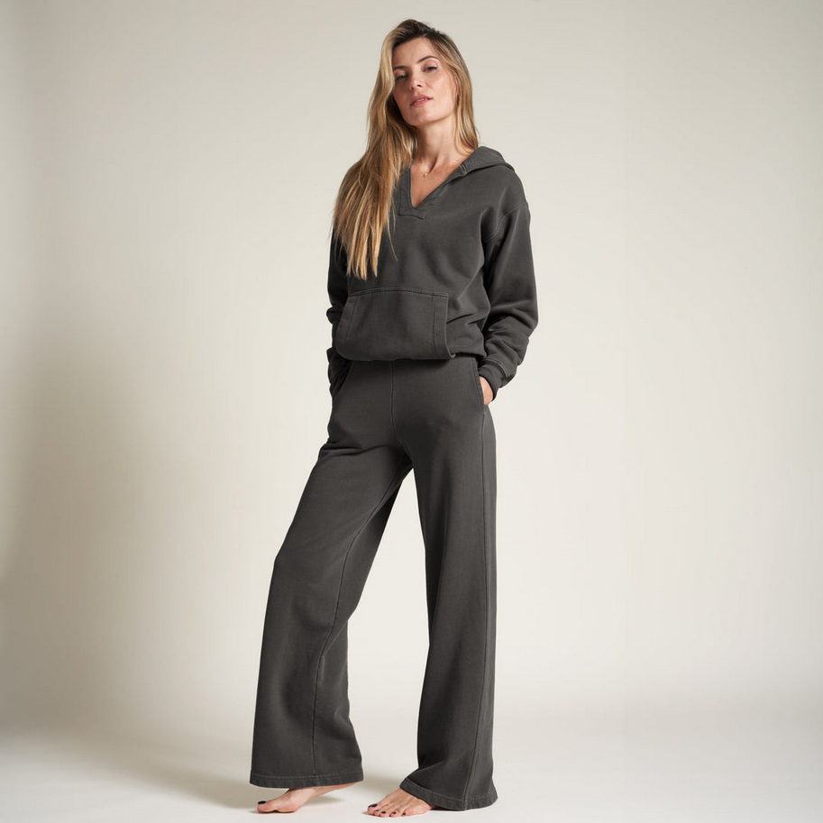 Rowan Women's Jenny Wide-Leg Terry Sweatpant