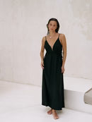 The Handloom Sofia Ties Maxi Dress