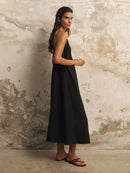 The Handloom Sofia Ties Maxi Dress
