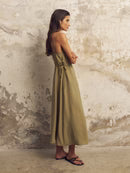 The Handloom Sofia Ties Maxi Dress