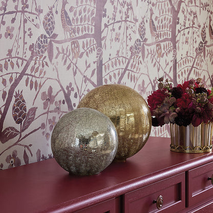 Ballard Designs Metallic Glass Orb - Gold