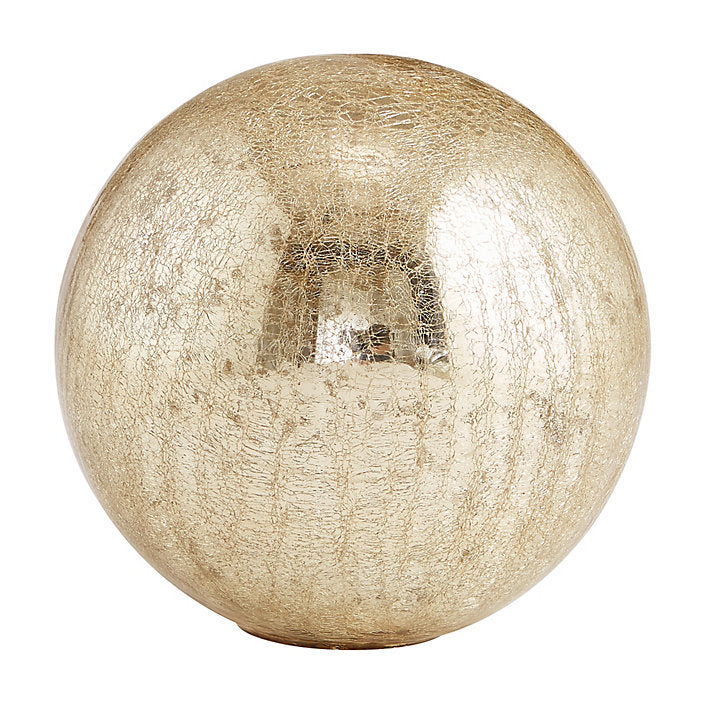 Ballard Designs Metallic Glass Orb - Gold