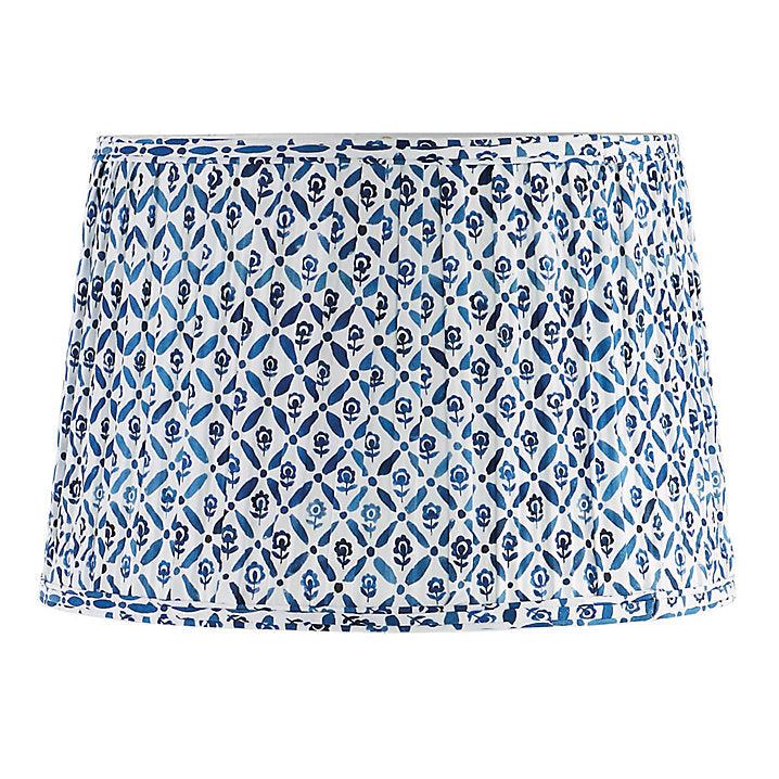 Ballard Designs Macey Trellis Pleated Drum Lamp Shade - Persimmon