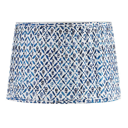 Ballard Designs Macey Trellis Pleated Drum Lamp Shade - Persimmon