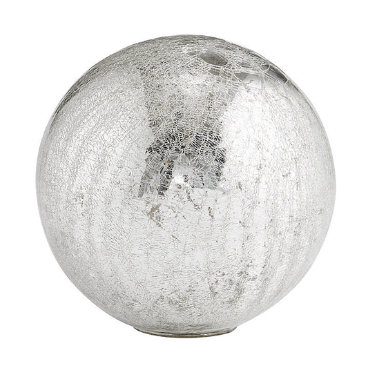 Ballard Designs Metallic Glass Orb - Silver