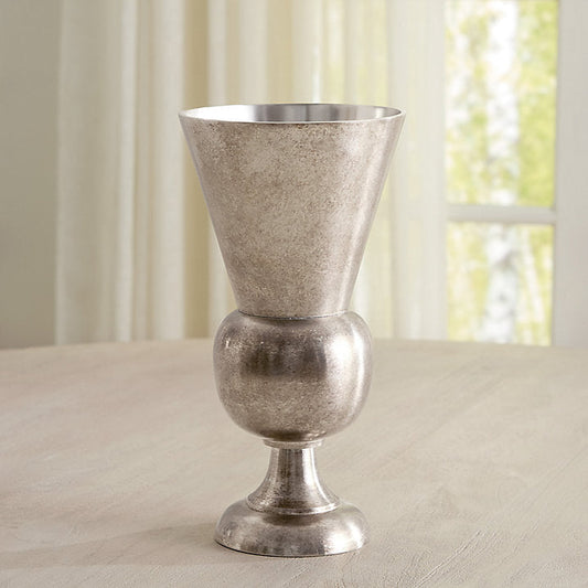 Ballard Designs Antiqued Pedestal Vase