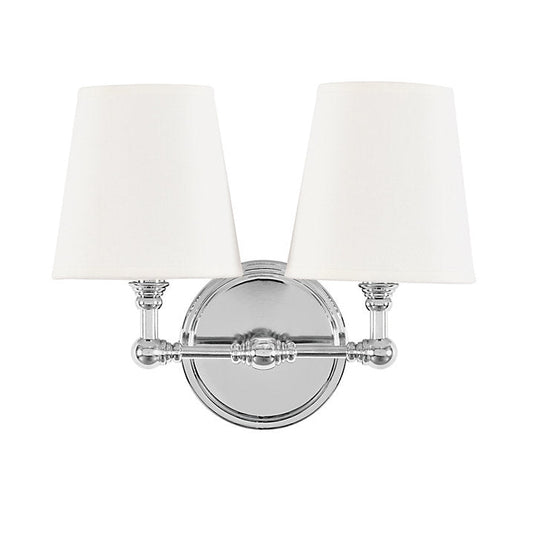 Ballard Designs Amelie Sconce - Polished Nickel 2 Light