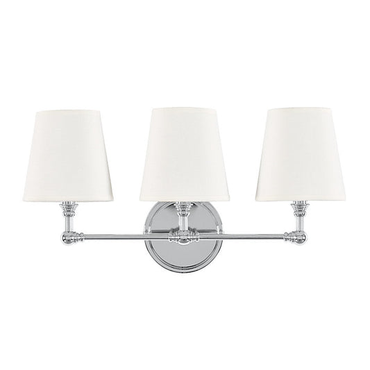 Ballard Designs Amelie Sconce - Polished Nickel 3 Light