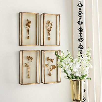 Ballard Designs Fleur de Tole Gold Wall Decor