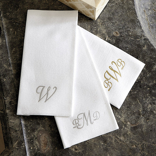 Ballard Designs Monogrammed Paper Guest Towels - Set of 50
