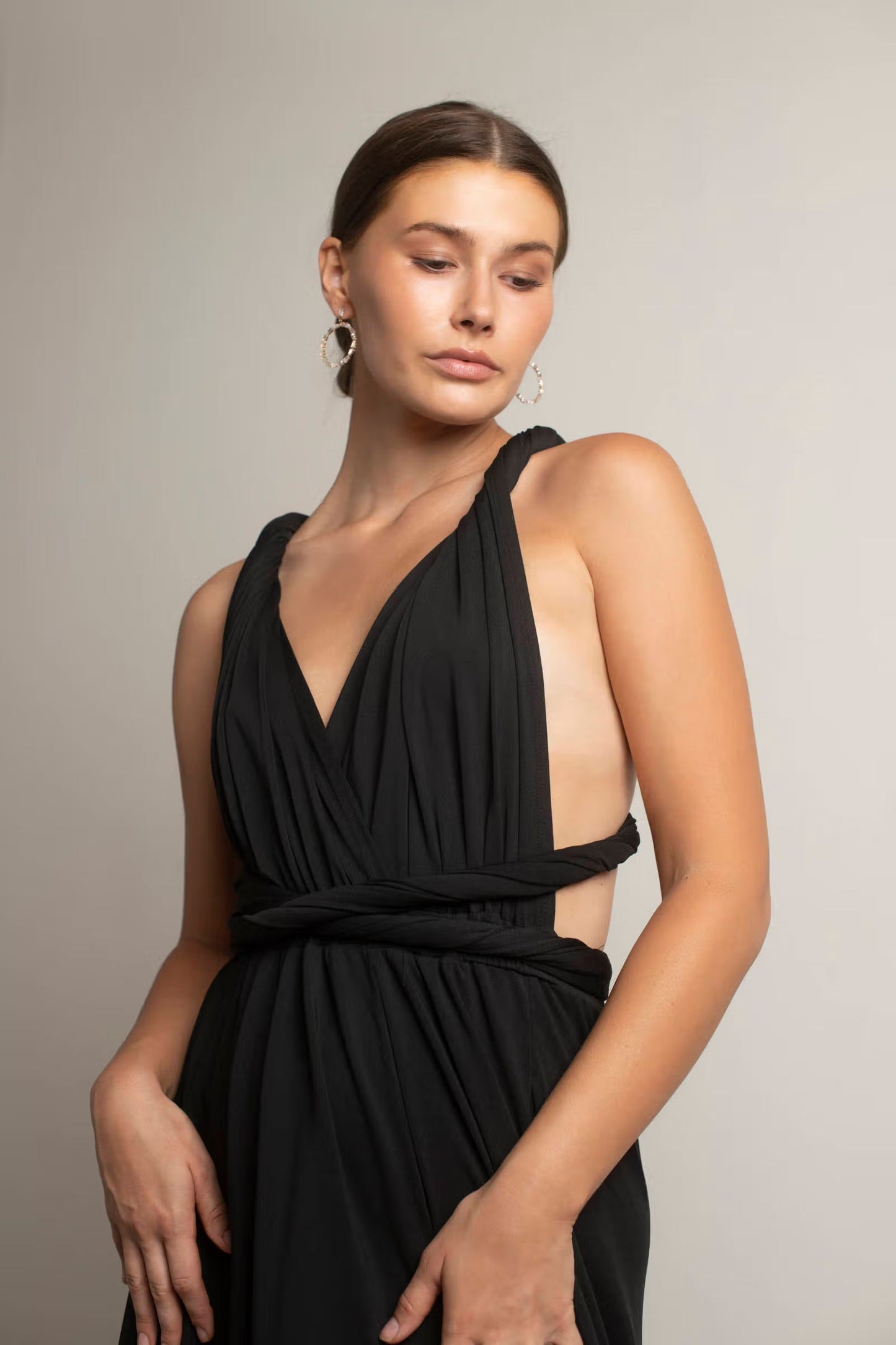 Tobi Think It Through Multiway High Slit Maxi Dress