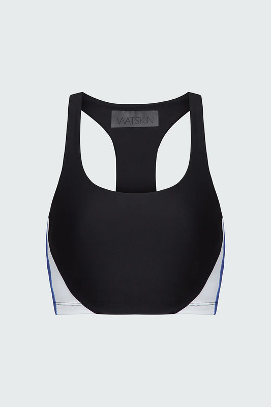 Watskin Sunwear Vivi Bra in Blue Colorblock