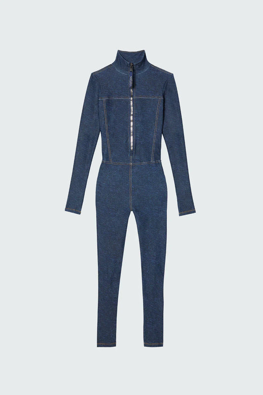 Watskin Sunwear Rae Catsuit in Denim Blue