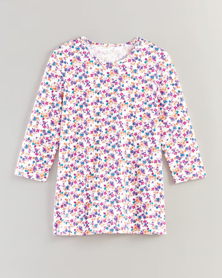 BLAIR Women's Tops Three-Quarter Sleeve Anytime Tee 5 (Petite Short) - x5