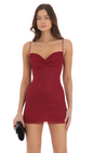 Lucy in the Sky Shimmer Ruched Bust Dress