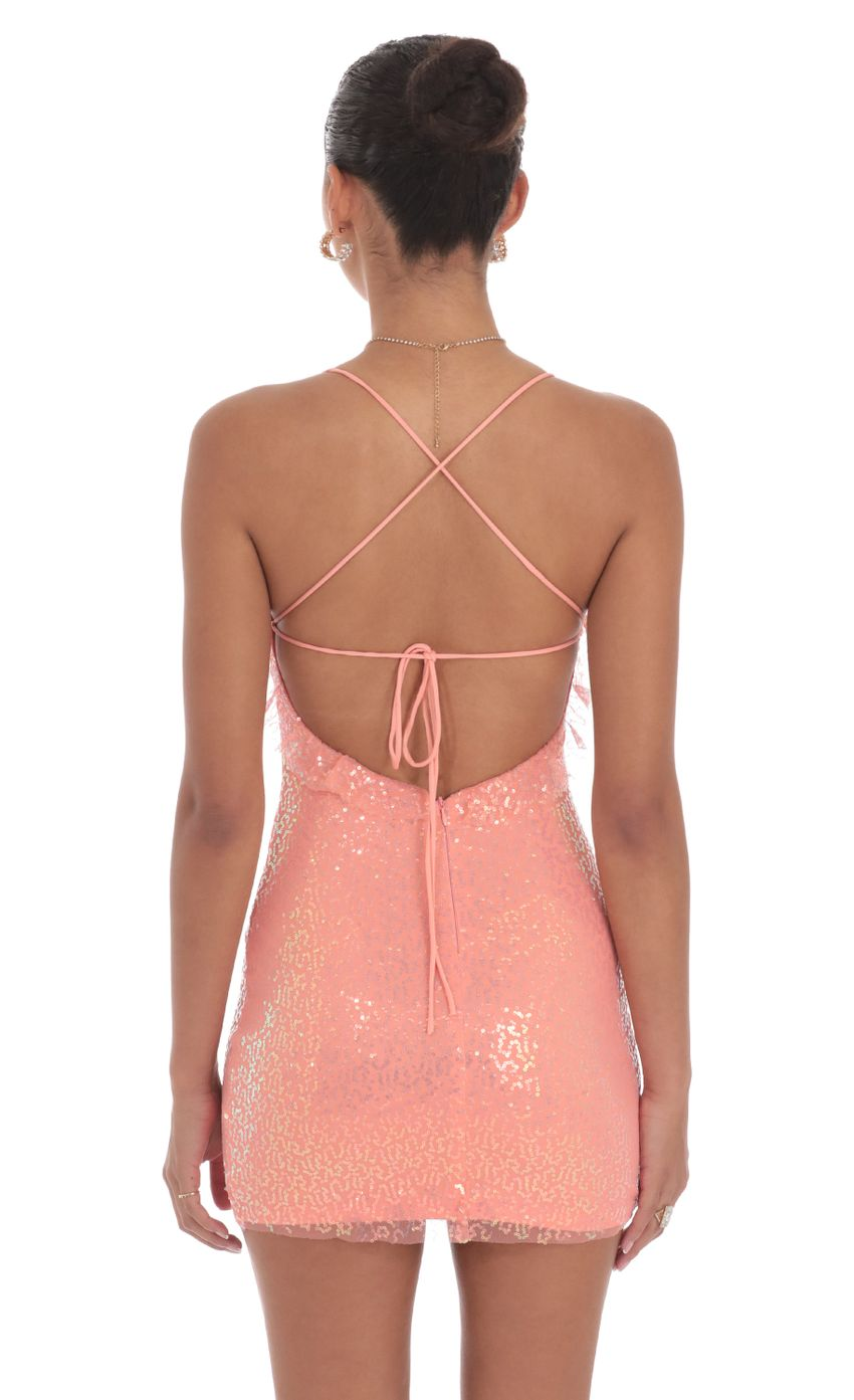 Lucy in the Sky Sequin Ruffle Mini Dress