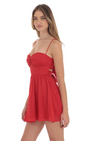 Lucy in the Sky Shimmer Front Twist A-line Dress