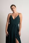 Tobi Love Galore Pleated Slit Maxi Dress
