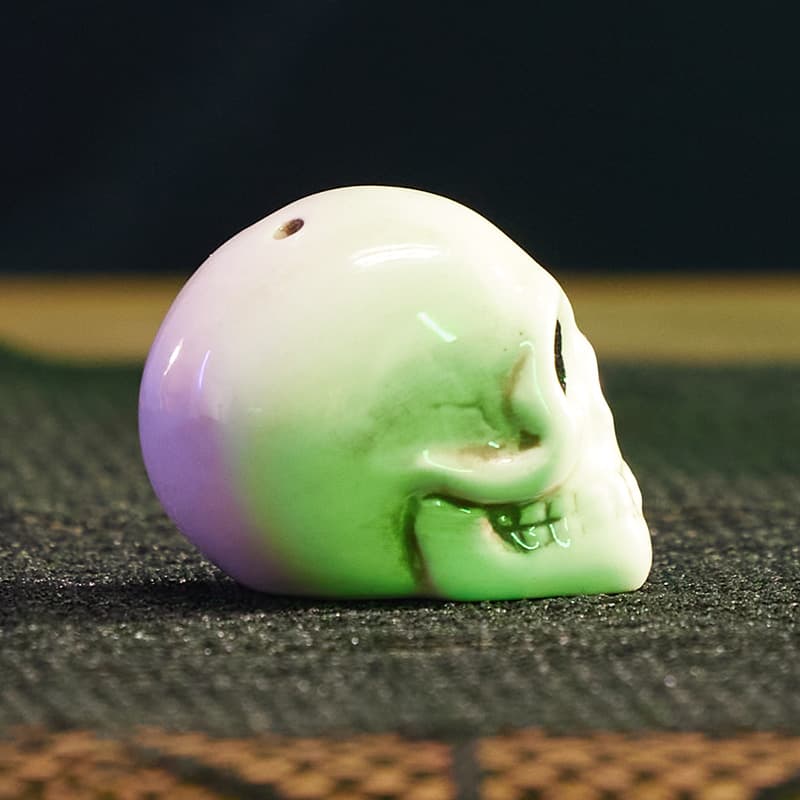 Cracker Barrel Skull Mini Salt Shaker