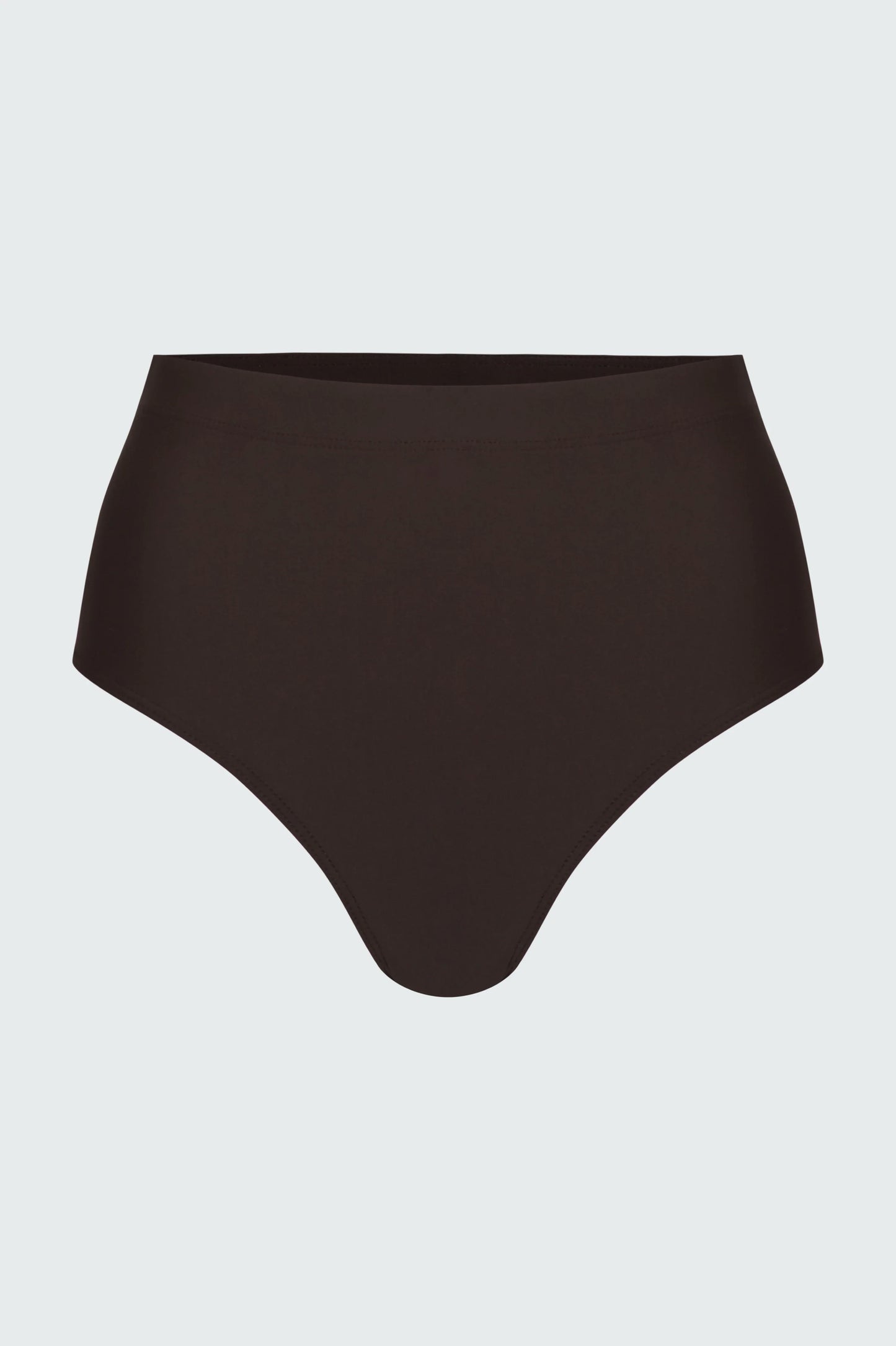Watskin Sunwear Aria High Waist Bikini Brief in Mocha