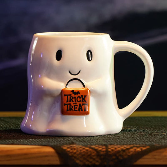 Cracker Barrel Stoneware Ghost Mug