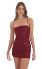Lucy in the Sky Sequin Ruffle Mini Dress