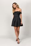 Tobi Daydream Off The Shoulder Skater Mini Dress x2