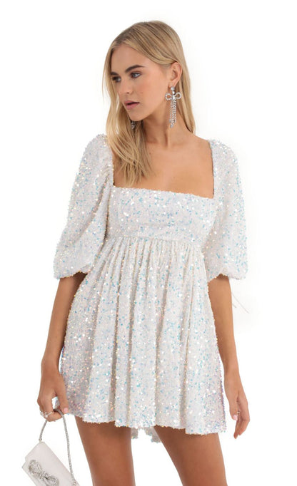 Lucy in the Sky Velvet Baby Doll Dress