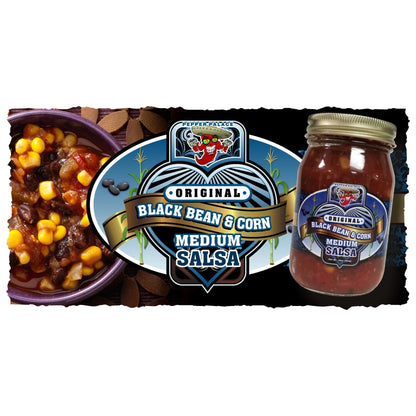 Pepper Palace Original Black Bean and Corn Salsa - Medium