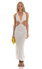 Lucy in the Sky Crochet Cutout Maxi Dress