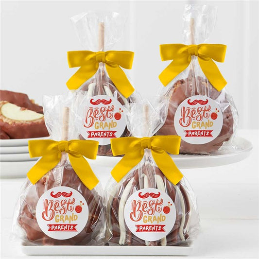 Mrs Prindables Best Grandparents Classic Caramel Apple 4-Pack