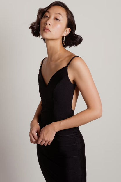 Tobi Ariella Backless Mermaid Maxi Dress