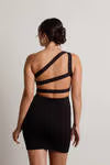 Tobi Bettina One Shoulder Open Back Mini Dress x2