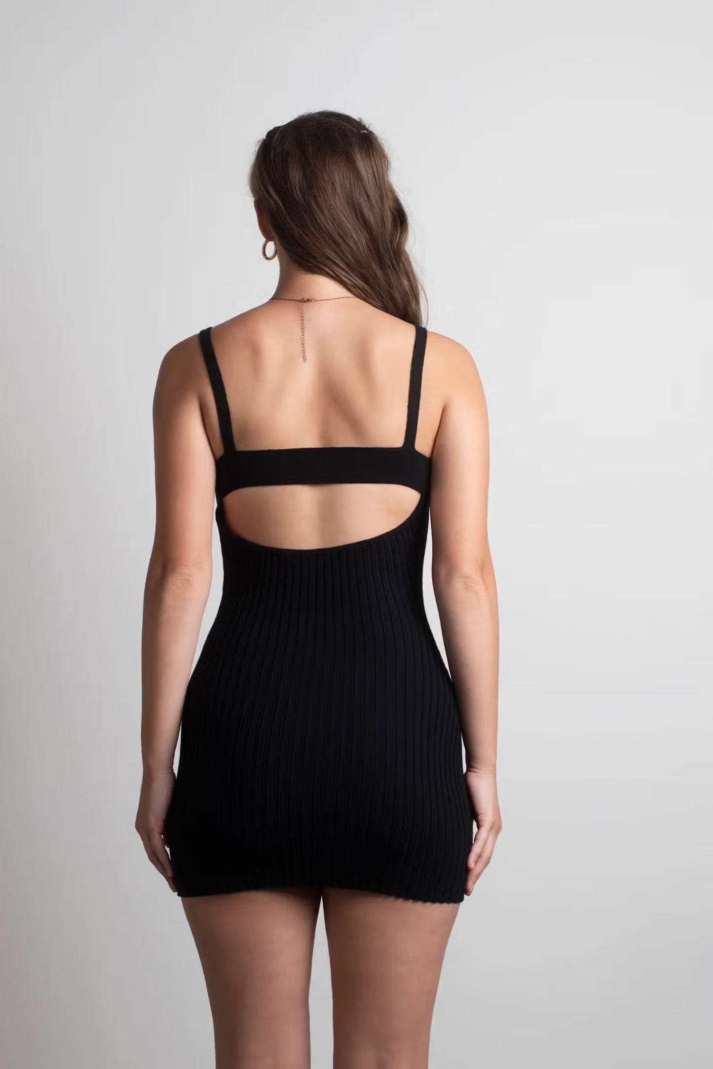 Tobi End Up Here Ribbed Open Back Mini Dress x2
