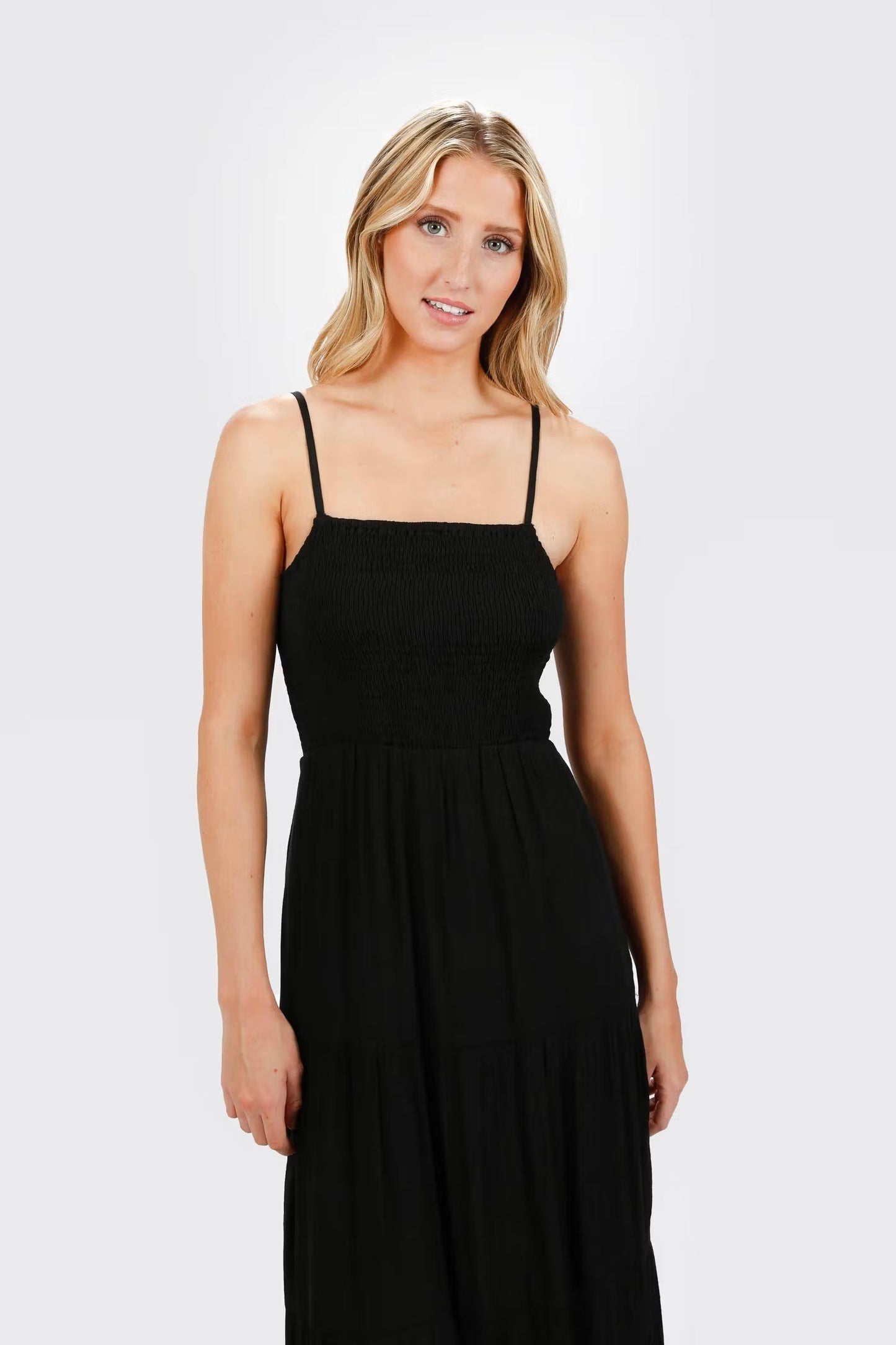 Tobi Saoirse Smocked Cami Maxi Dress