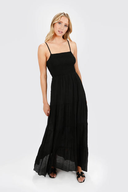 Tobi Saoirse Smocked Cami Maxi Dress