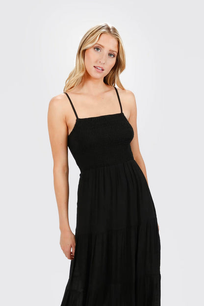 Tobi Saoirse Smocked Cami Maxi Dress