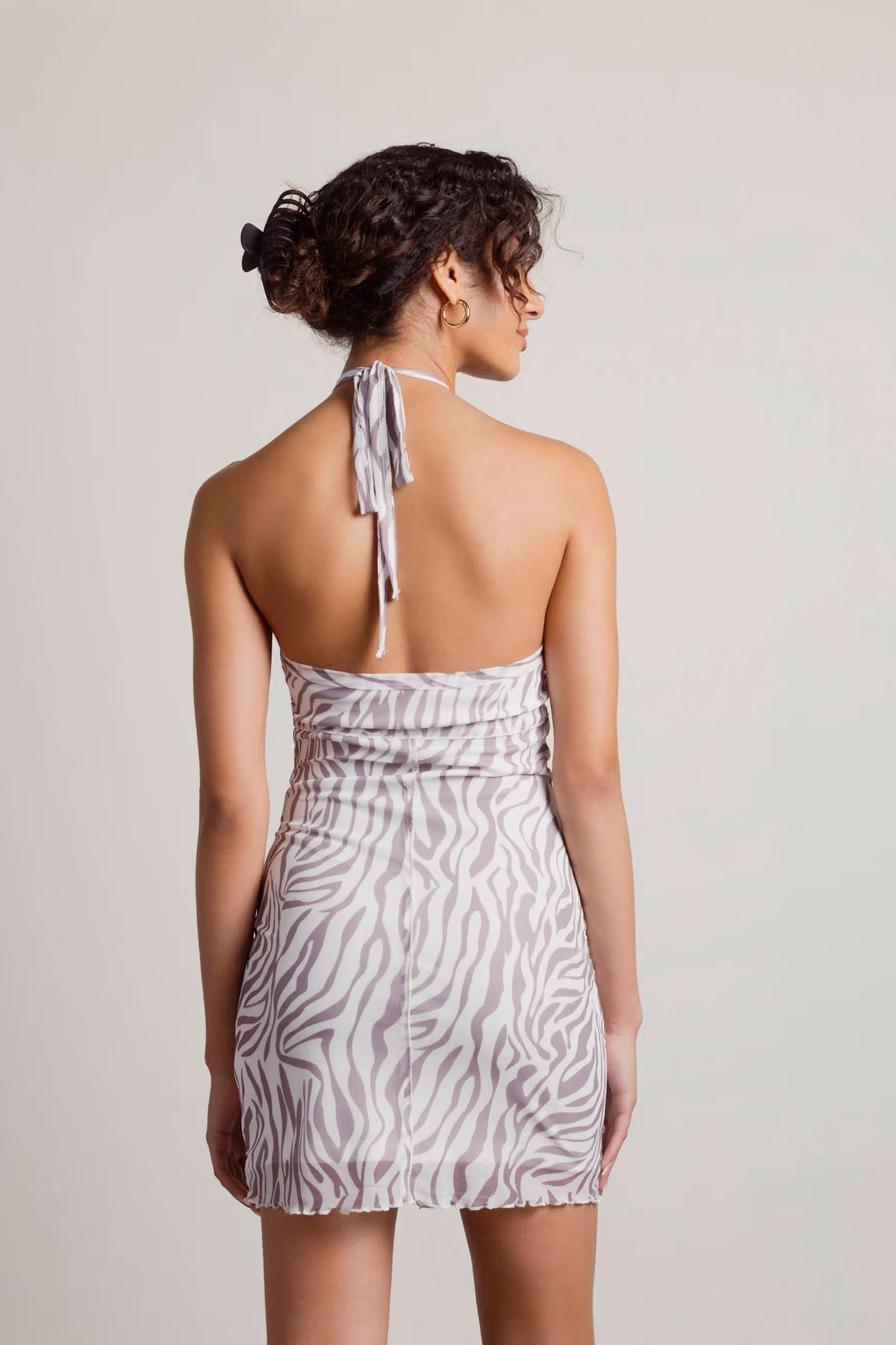 Tobi Forever Love Halter Mesh Mini Dress x2