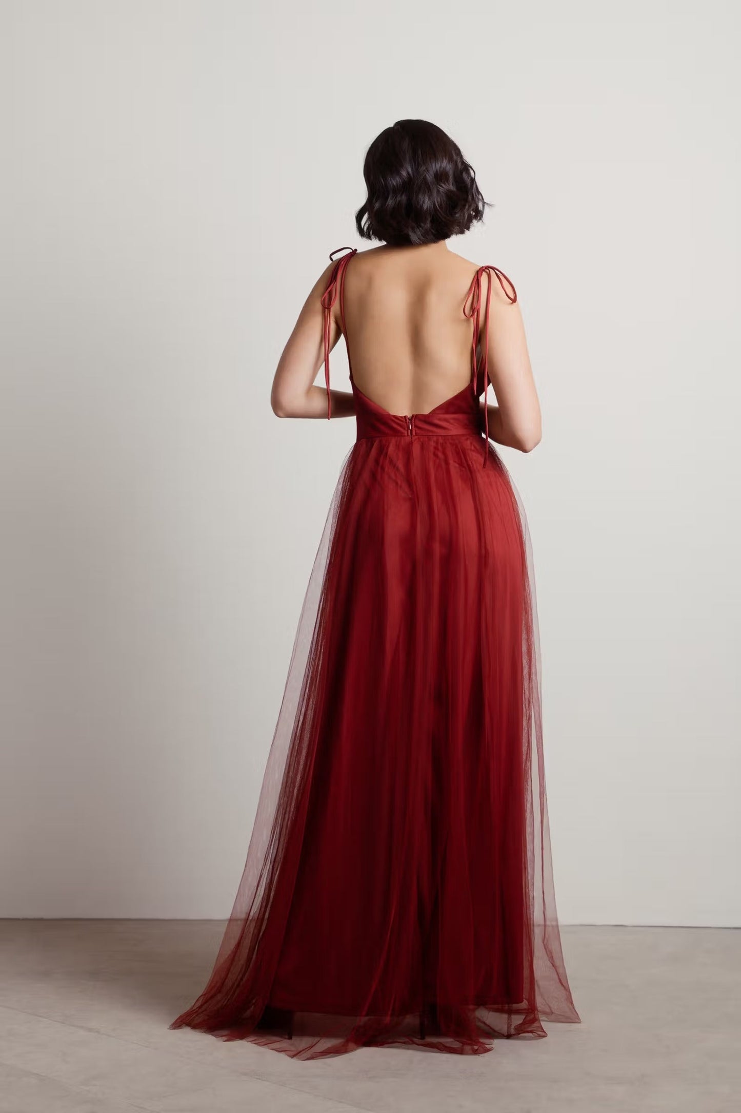 Tobi Slay The Night Deep V Double High Slit Maxi Dress