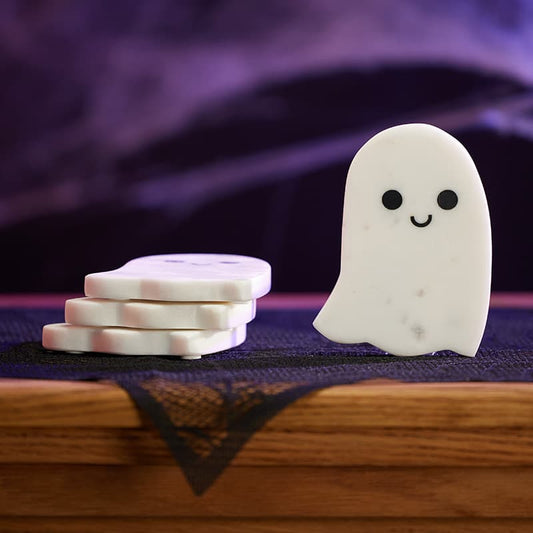 Cracker Barrel Ghost Coasters Set Of 4