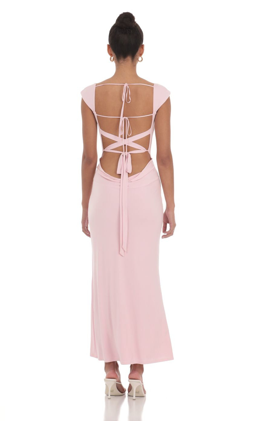 Lucy in the Sky Strappy Cowl Neck Maxi Dress