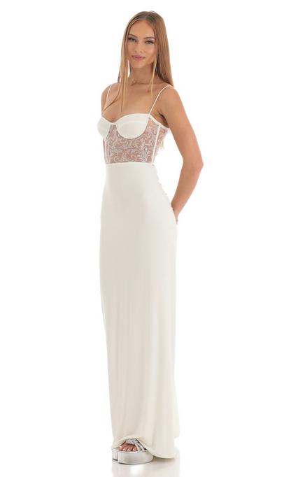 Lucy in the Sky Shimmer Maxi Dress