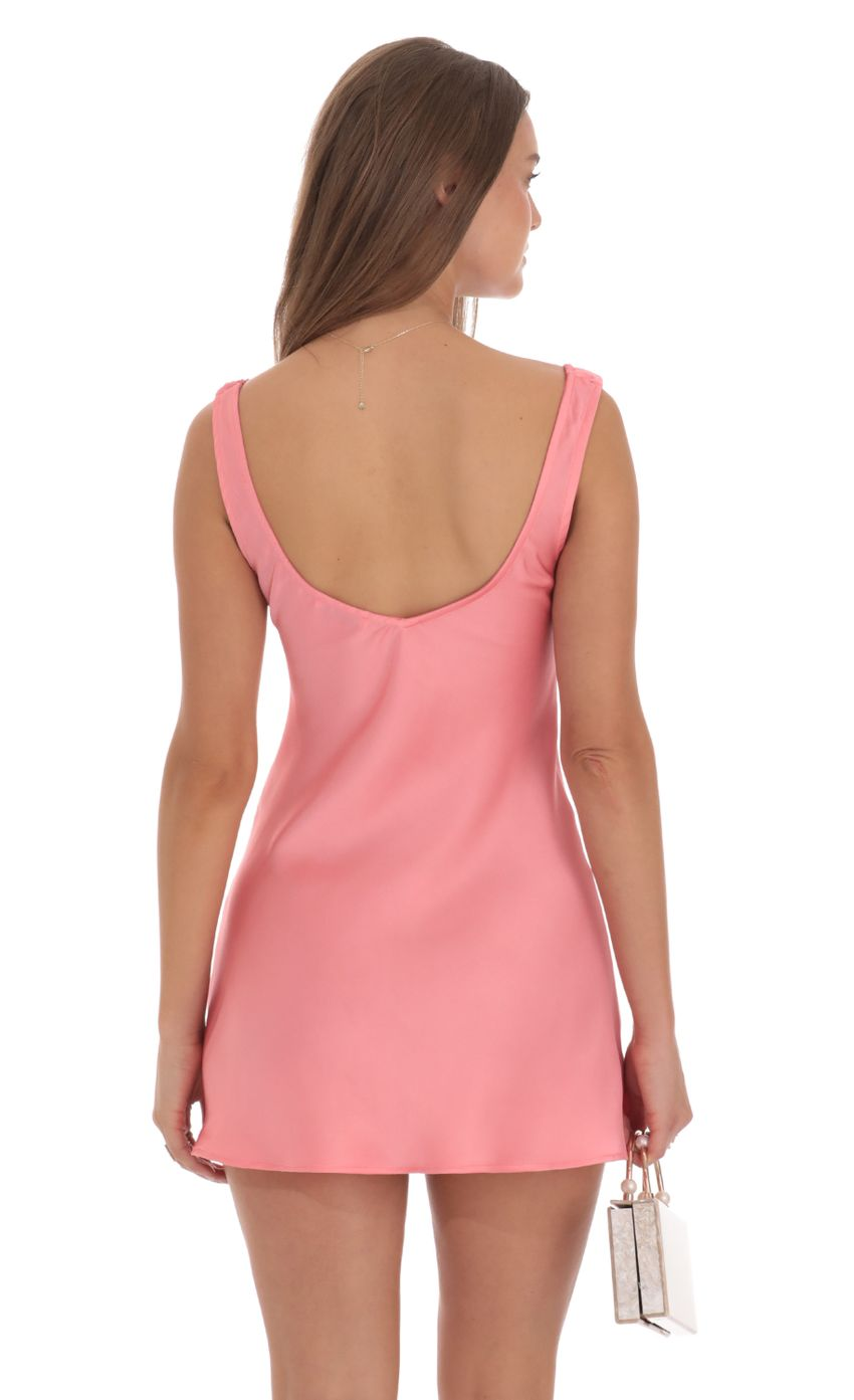 Lucy in the Sky Satin V-Neck Dress