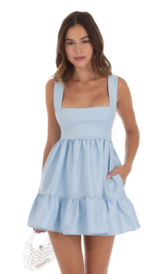Lucy in the Sky Square Neckline Dress
