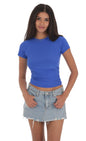 Lucy in the Sky Stretch Short Sleeve Top