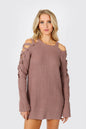 Tobi Miracle Lace Up Sweater Mini Dress x2